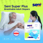 SUPER SENI BREATHABLE ADULT DIAPERS MEDIUM 10 PCS