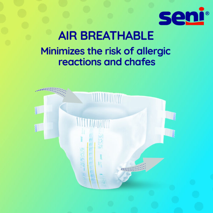 SUPER SENI BREATHABLE ADULT DIAPERS EXTRA LARGE 10 PCS