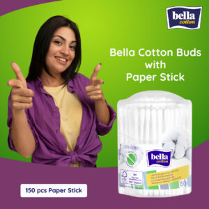 Bella Cotton Buds Octagonal Box Paper Stick 150 Pieces