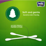 Bella Cotton Buds Octagonal Box Paper Stick 150 Pieces
