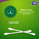 Bella Cotton Buds Octagonal Box Paper Stick 150 Pieces